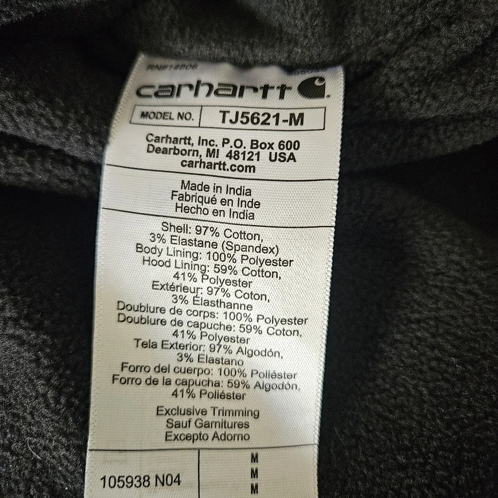 Carhartt authentic hooded